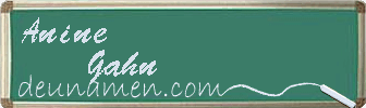 Anine Gahn Visitenkarte